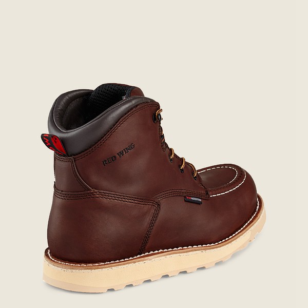 Red Wing Iş Botu Erkek - Traction Tred - 6-Inch Waterproof Soft Toe - Kahverengi - 83RKILEJA